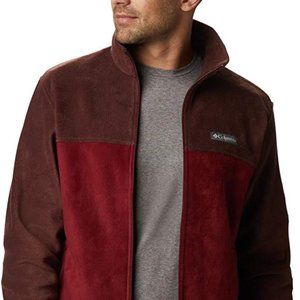 🆕Columbia Men's Steens Mountain 2.0 FZ Fleece Jacket, 1X -Red Lodge, Red Jasper
